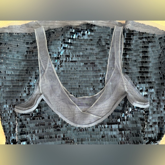 Free People Beautiful Ocean Blue Sequin Dress - Picture 6 of 6